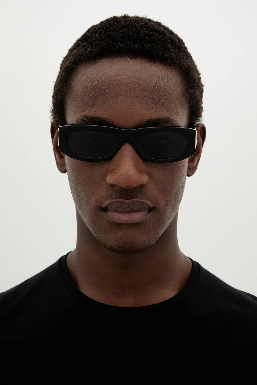 Γυαλιά ηλίου Off-White χρώμα: μαύρο, OERI13O_541007 φωτογραφία