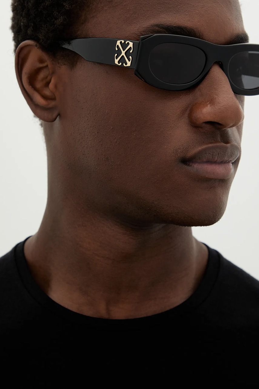 Γυαλιά ηλίου Off-White χρώμα: μαύρο, OERI13O_541007 φωτογραφία