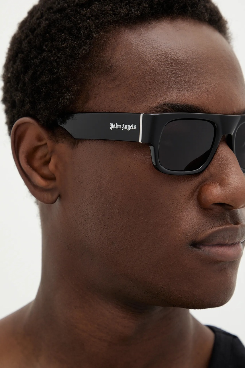 Γυαλιά ηλίου Palm Angels χρώμα: μαύρο, PERI085_531007 φωτογραφία
