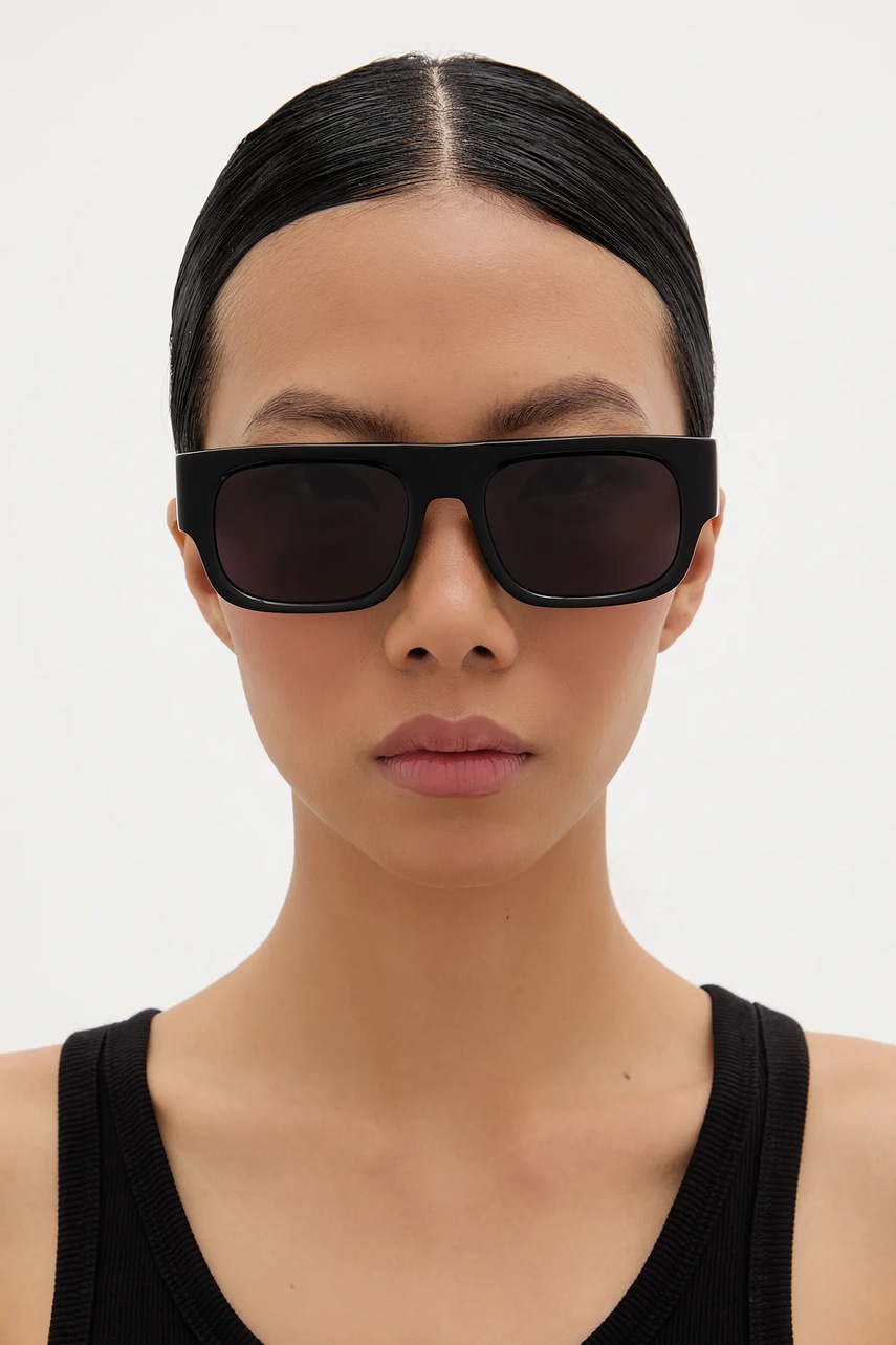 Γυαλιά ηλίου Palm Angels χρώμα: μαύρο, PERI085_531007 φωτογραφία