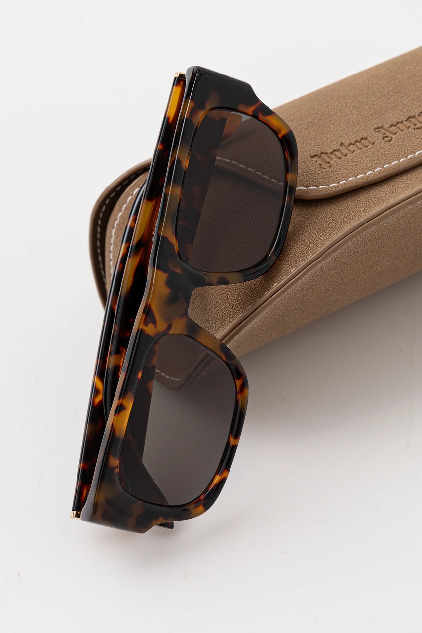 Γυαλιά Palm Angels χρώμα: καφέ, PERI085_536055 φωτογραφία