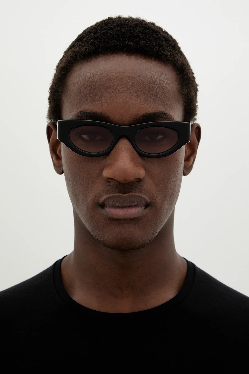 Γυαλιά ηλίου Palm Angels χρώμα: γκρι, PERI088_481029 φωτογραφία