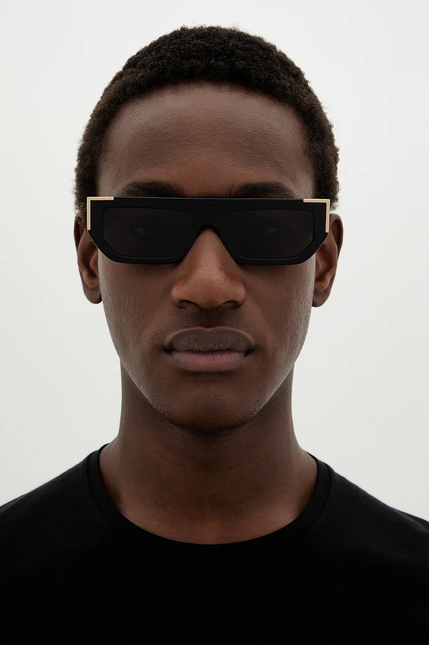 Γυαλιά ηλίου Palm Angels χρώμα: μαύρο, PERI098_551007 φωτογραφία