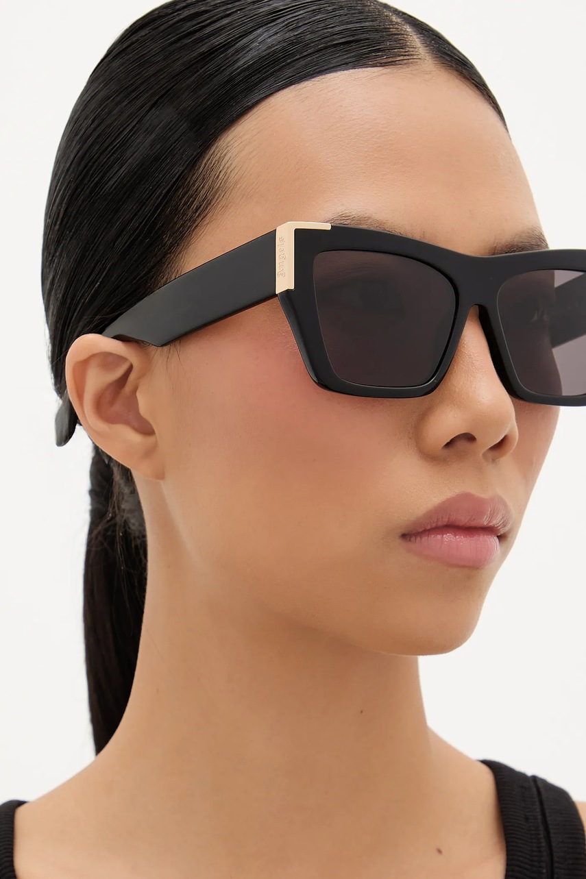 Γυαλιά ηλίου Palm Angels χρώμα: μαύρο, PERI099_551007 φωτογραφία