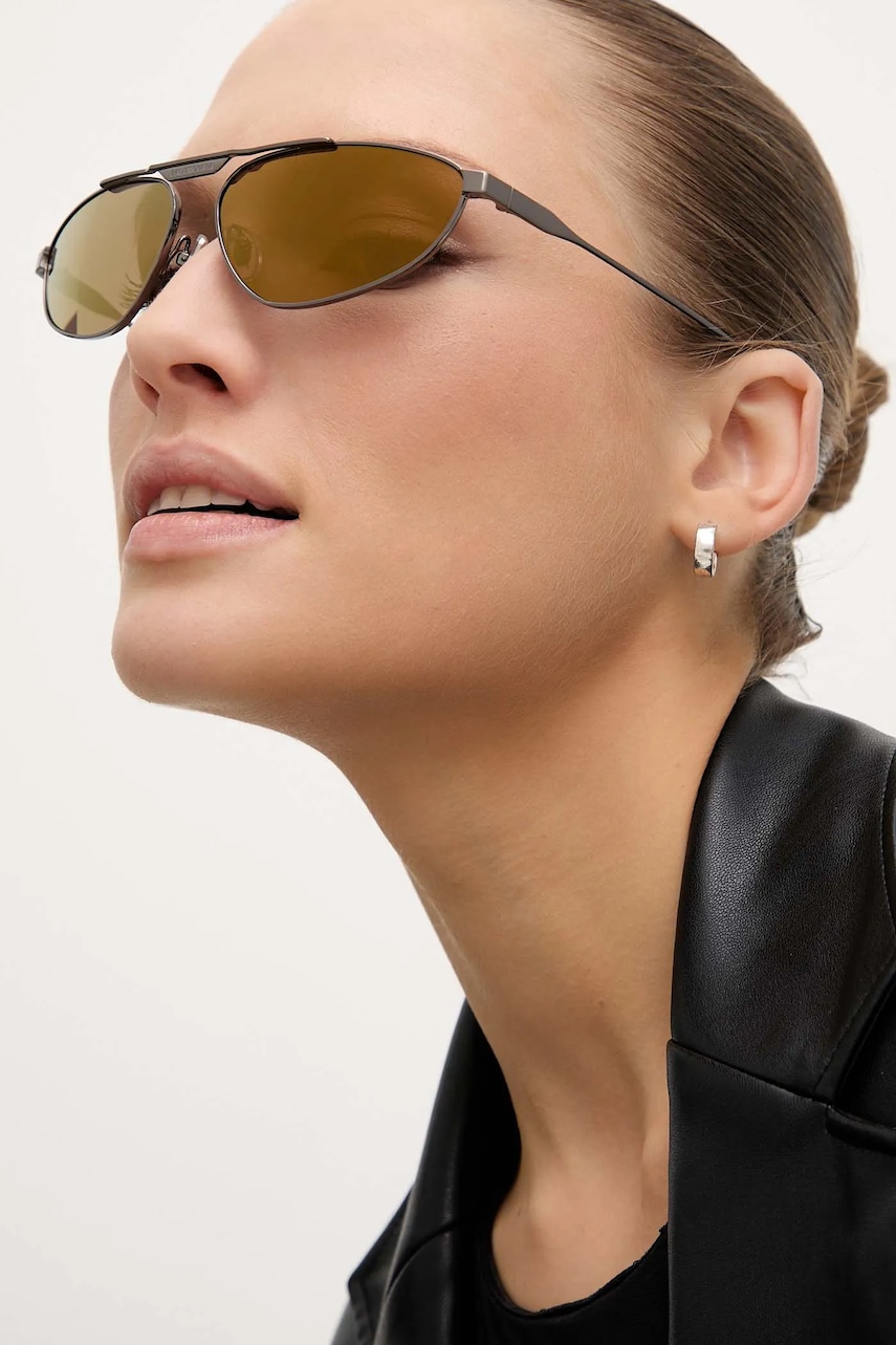 Очки Balenciaga цвет бордовый BB0417S Очки Balenciaga цвет бордовый BB0417S