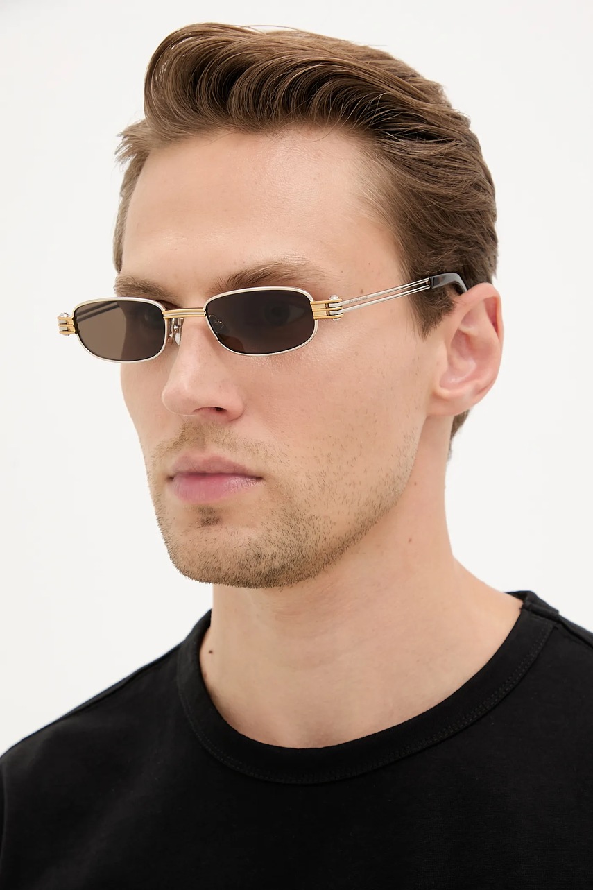 Очки Bottega Veneta цвет серебрянный BV1381S