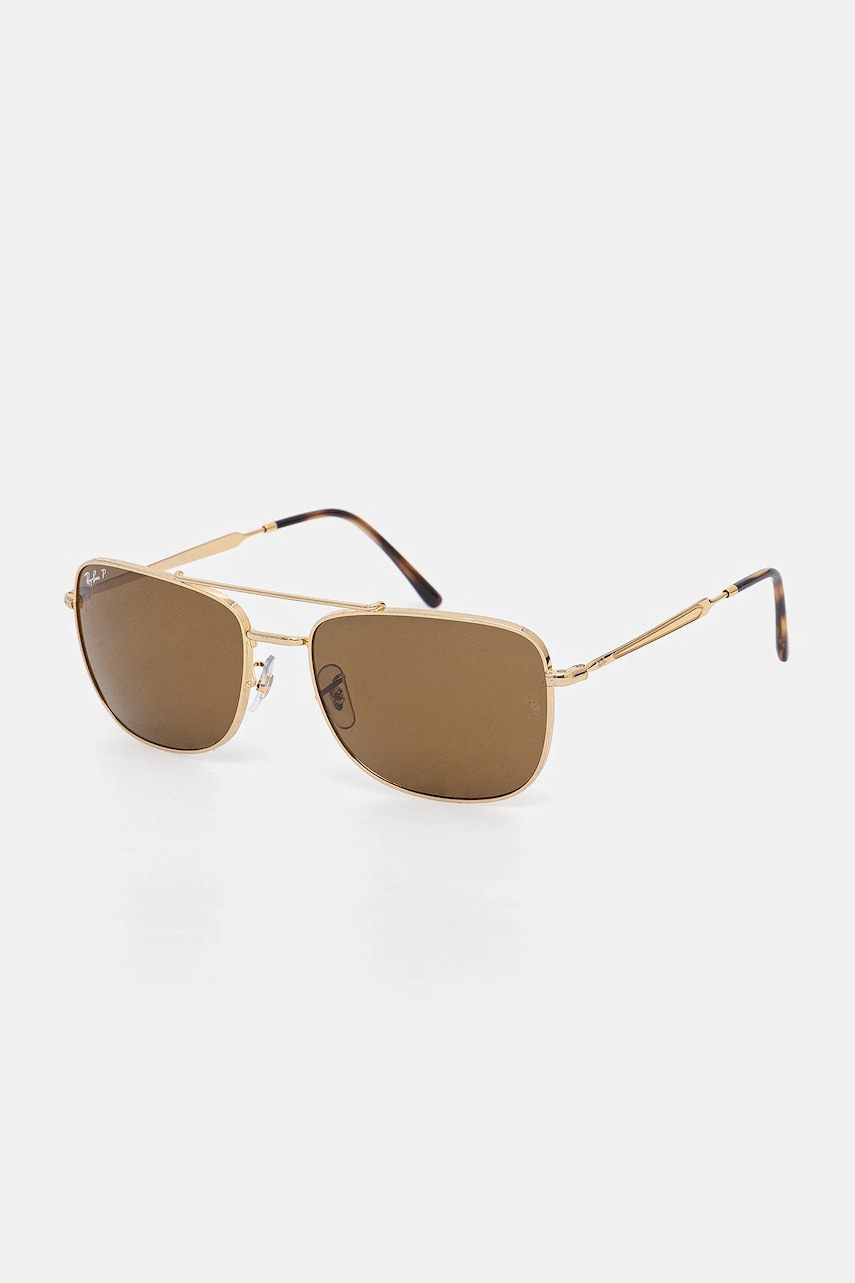 Ray-Ban ochelari culoarea auriu, 0RB3755