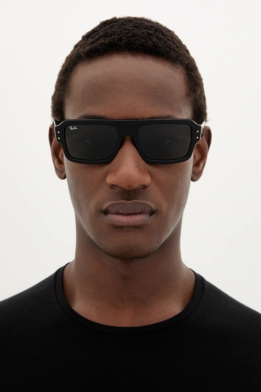 Γυαλιά ηλίου Ray-Ban χρώμα: μαύρο, 0RB4454 φωτογραφία