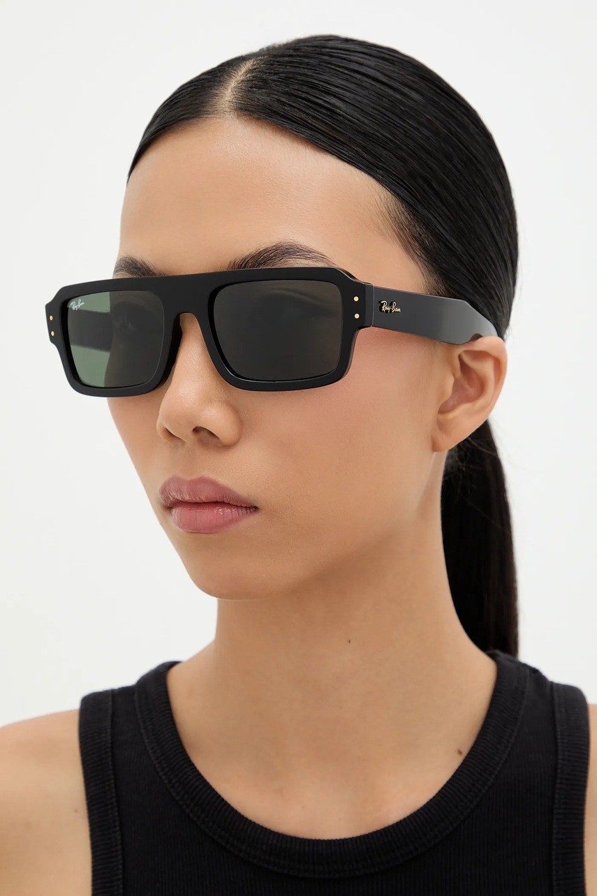 Γυαλιά ηλίου Ray-Ban χρώμα: μαύρο, 0RB4454 φωτογραφία