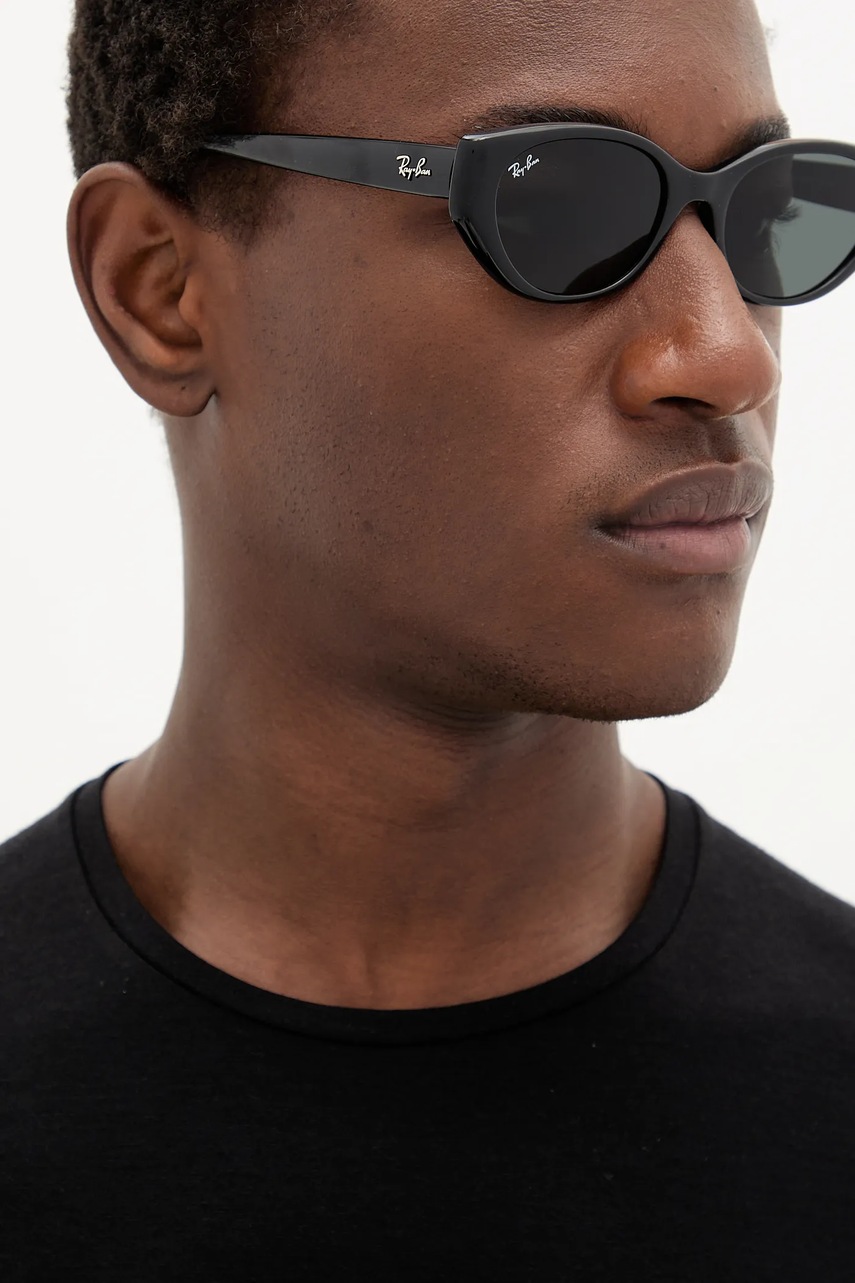 Γυαλιά ηλίου Ray-Ban χρώμα: μαύρο, 0RB4457D φωτογραφία