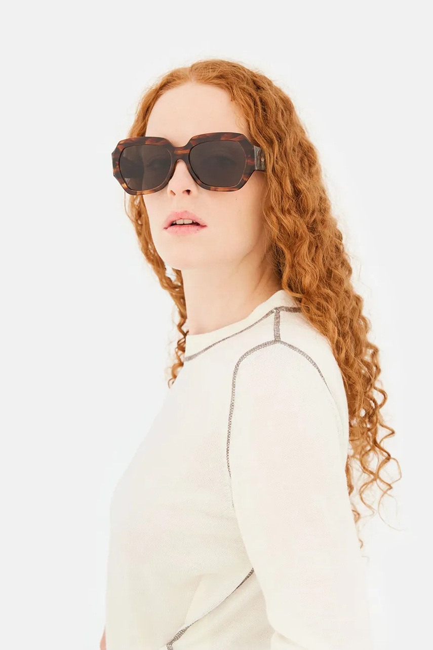 Γυαλιά ηλίου Retrosuperfuture NALA χρώμα: καφέ, NALA.IBG5 φωτογραφία