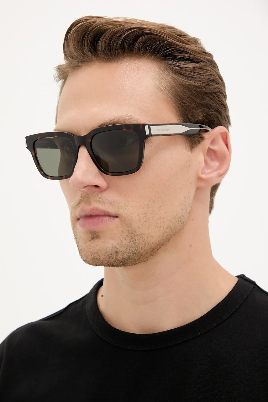 Солнцезащитные очки Saint Laurent цвет коричневый SL 790