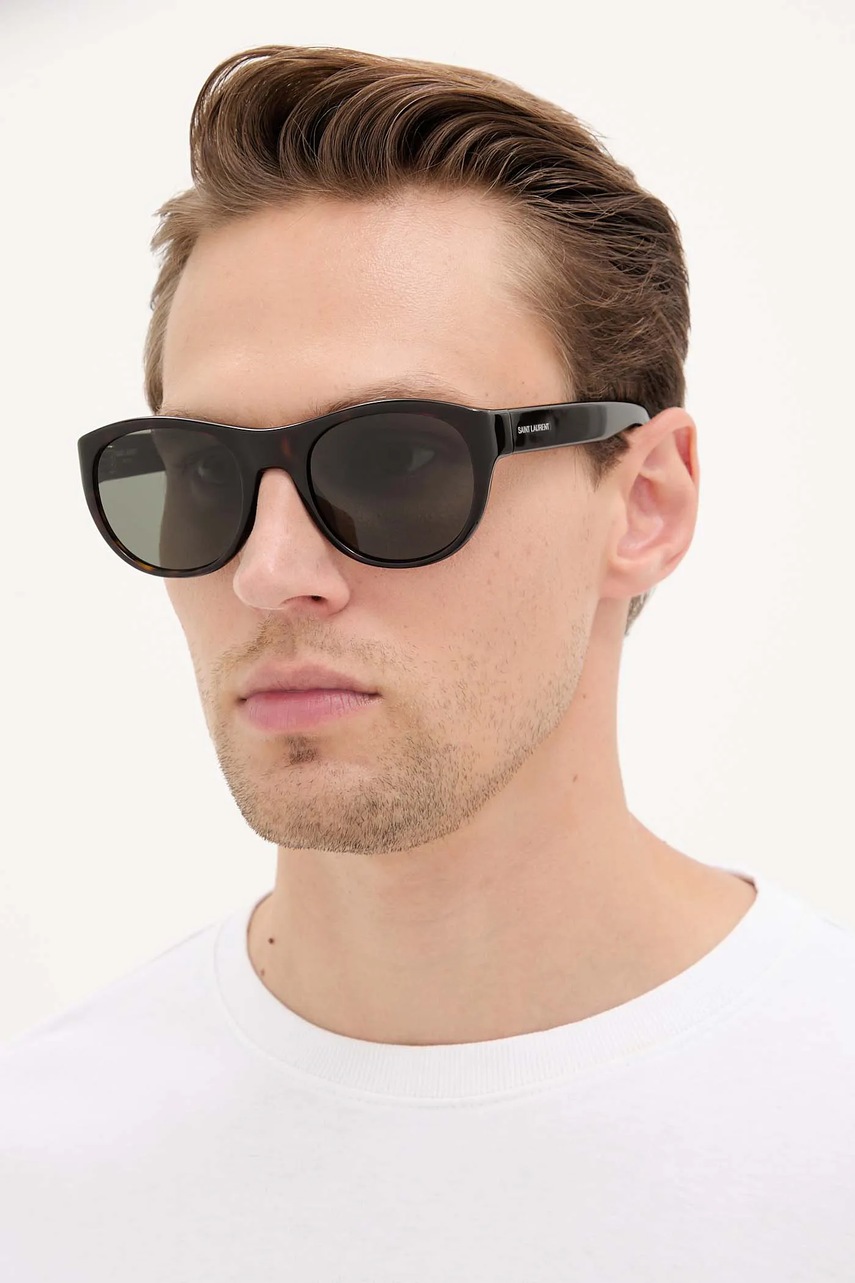 Солнцезащитные очки Saint Laurent цвет коричневый SL 798 MAXIME