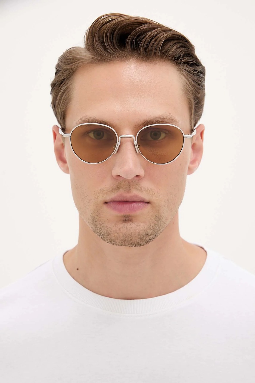 Γυαλιά ηλίου Bottega Veneta χρώμα: ασημί, BV1396S φωτογραφία