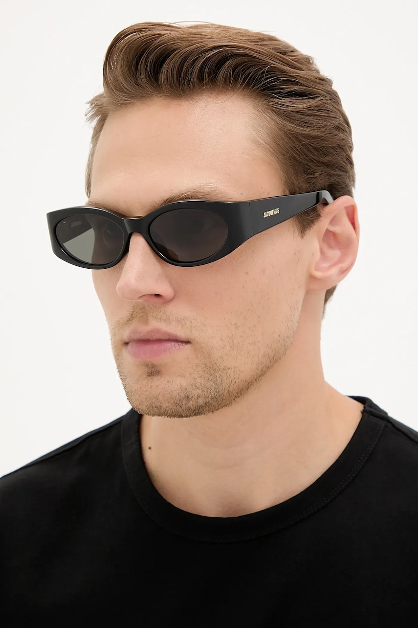 Γυαλιά ηλίου Jacquemus OVALO χρώμα: μαύρο, JAC4C1SUN φωτογραφία