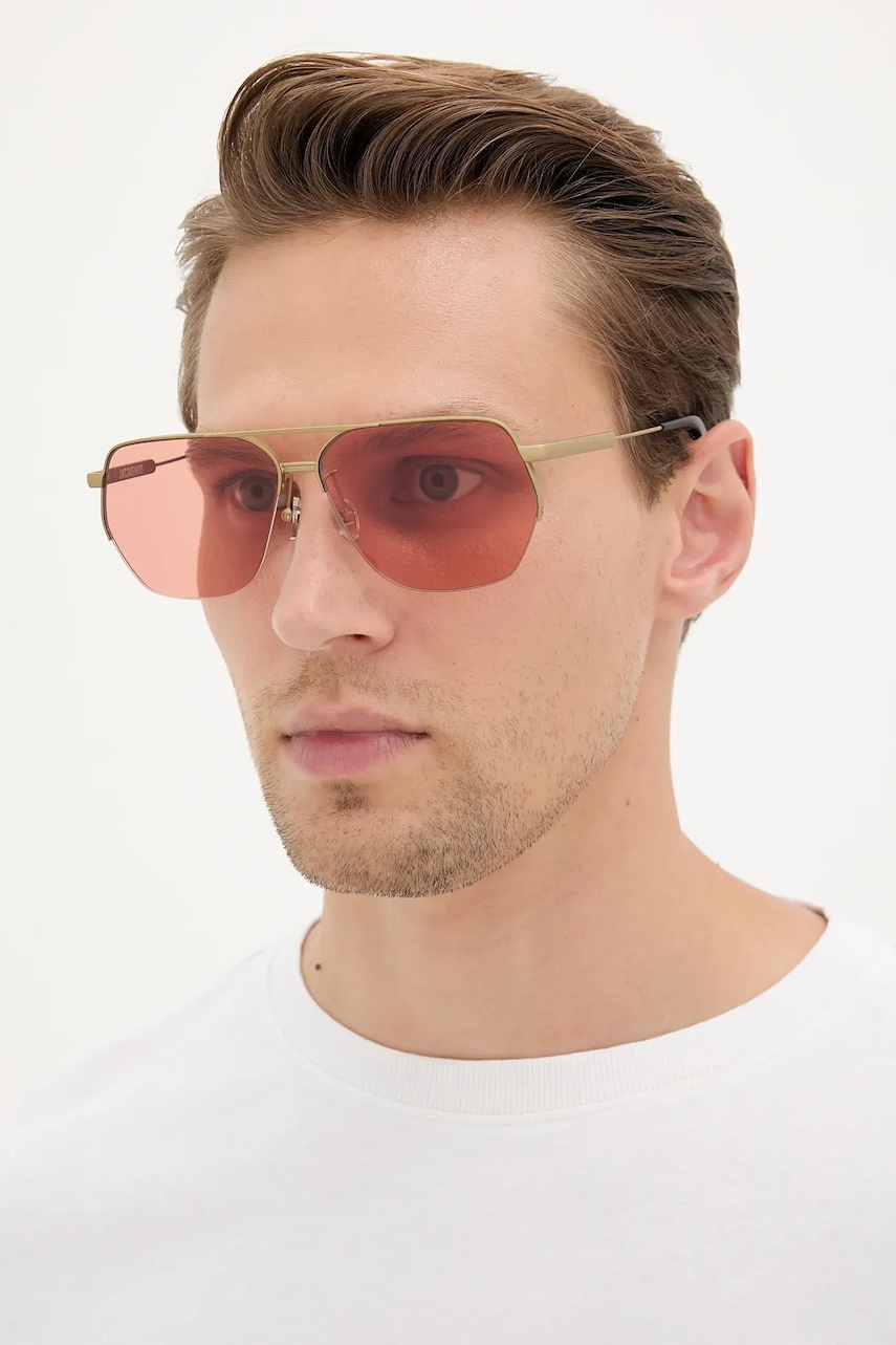 Солнцезащитные очки Jacquemus AVIADOR цвет розовый JAC67C5SUN Солнцезащитные очки Jacquemus AVIADOR цвет розовый JAC67C5SUN