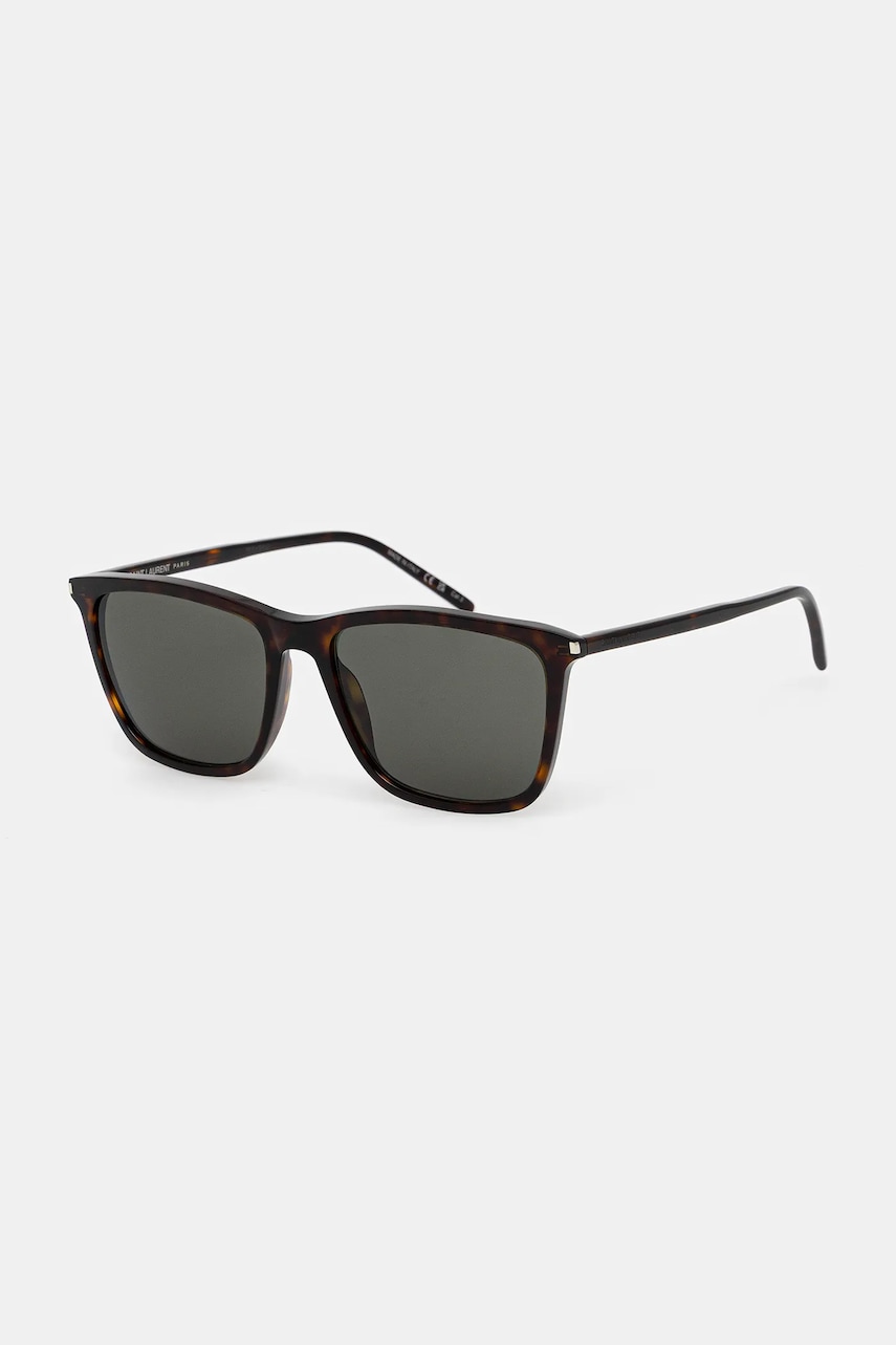 Levně Sluneční brýle Saint Laurent hnědá barva, SL 851