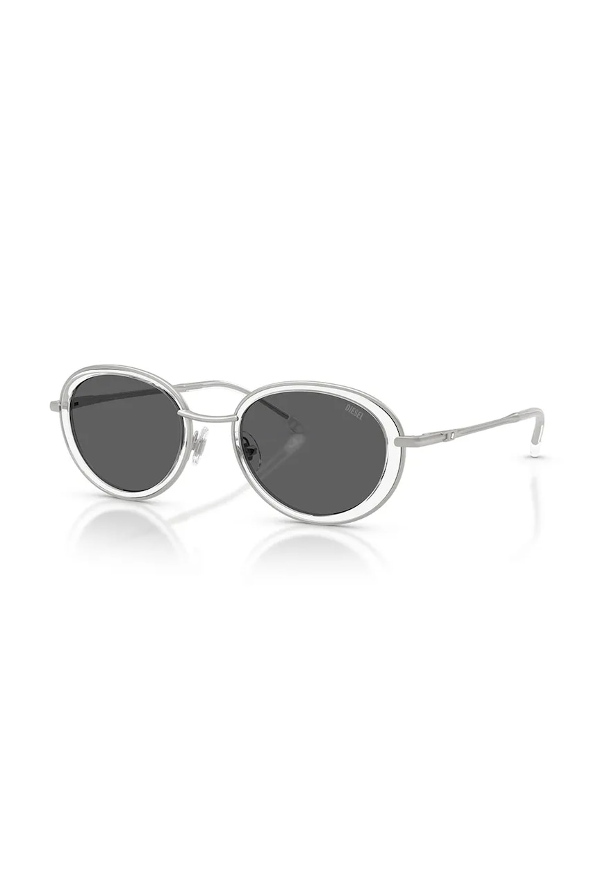 Diesel ochelari de soare culoarea argintiu, 0DL1018