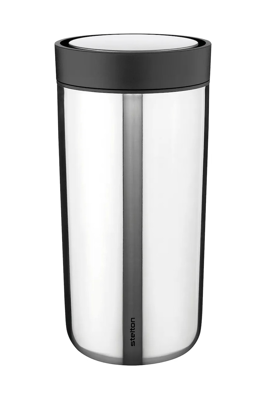Stelton cana termica To Go Click 400 ml culoarea gri