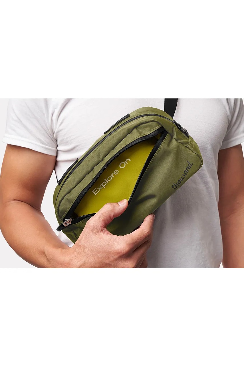 Τσάντα τιμονιού Thousand Crossbody Handlebar χρώμα: πράσινο, Olive φωτογραφία