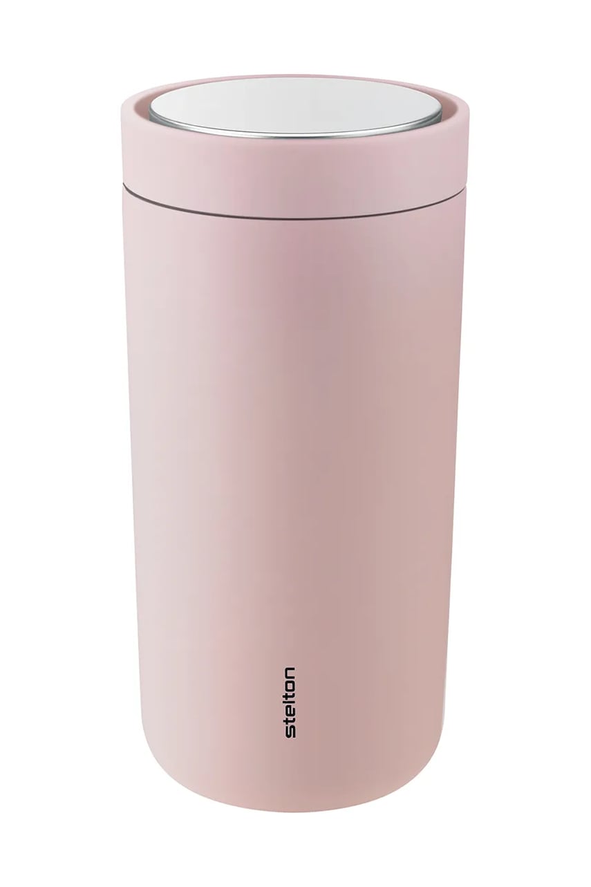 Stelton cana termica To Go Click 400 ml culoarea roz