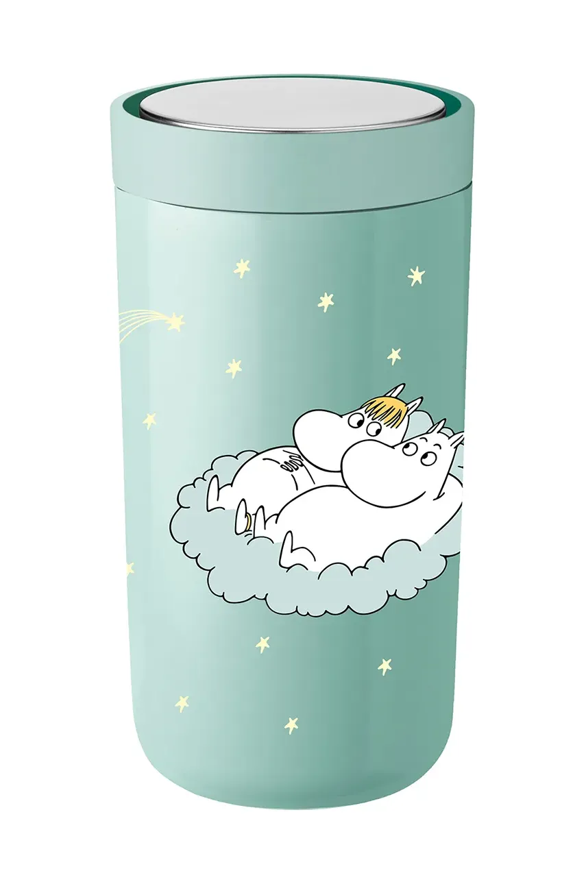 Stelton cana termica To Go Click x Moomin 200 ml culoarea turcoaz