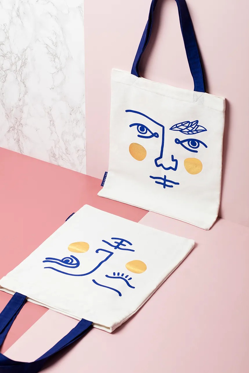 Τσάντα για ψώνια Octaevo Janus χρώμα: άσπρο, 0 φωτογραφία