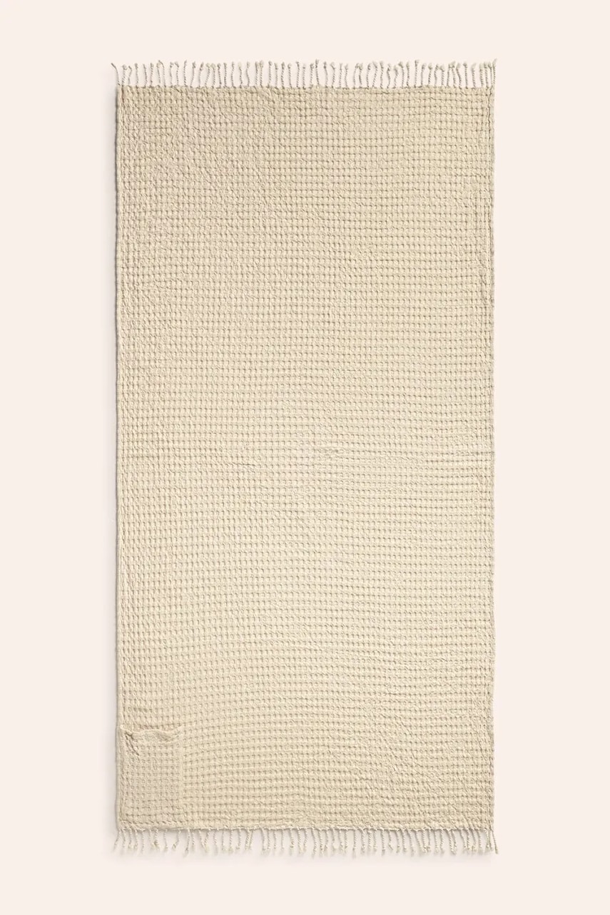 Calma House prosop de plajă Ola 100 x 180 cm culoarea bej