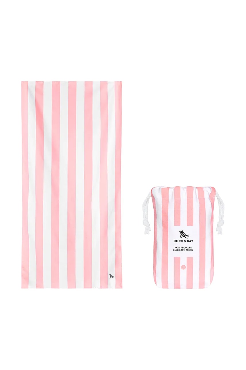 Dock & Bay prosop de plajă cu uscare rapidă Malibu Pink160 x 90 cm culoarea roz