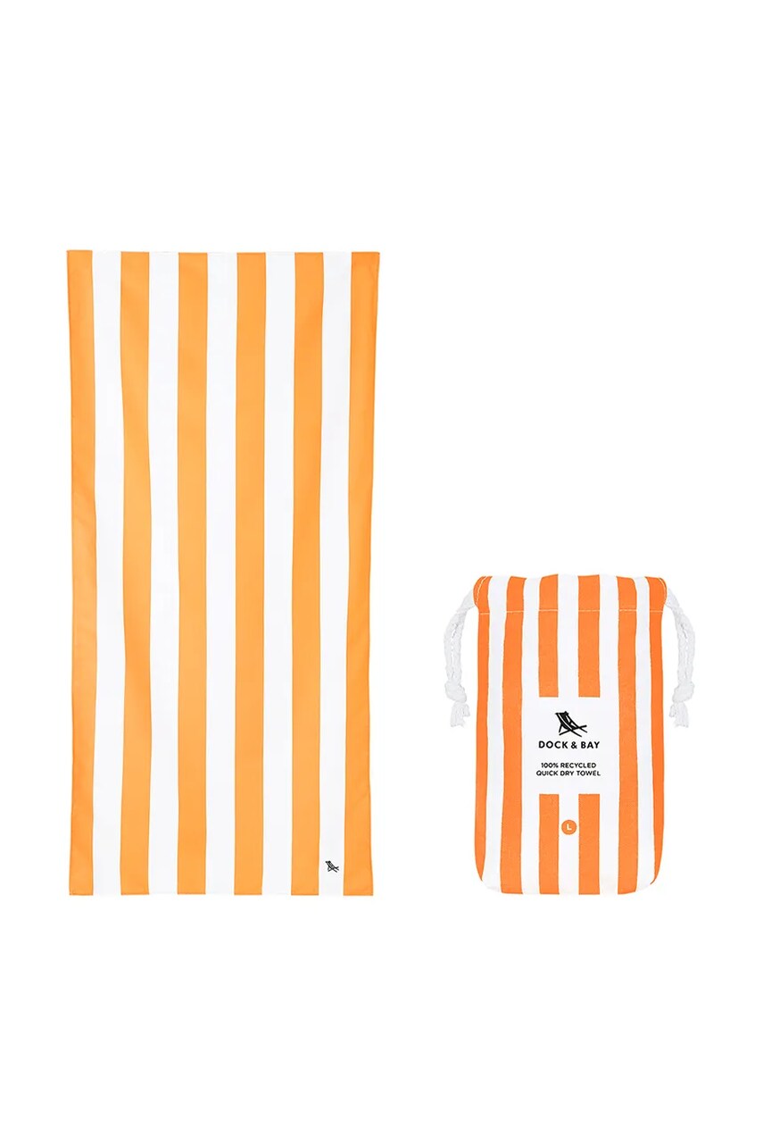 Dock & Bay prosop de plajă cu uscare rapidă Ipanema Orange 160 x 90 cm culoarea portocaliu, 0