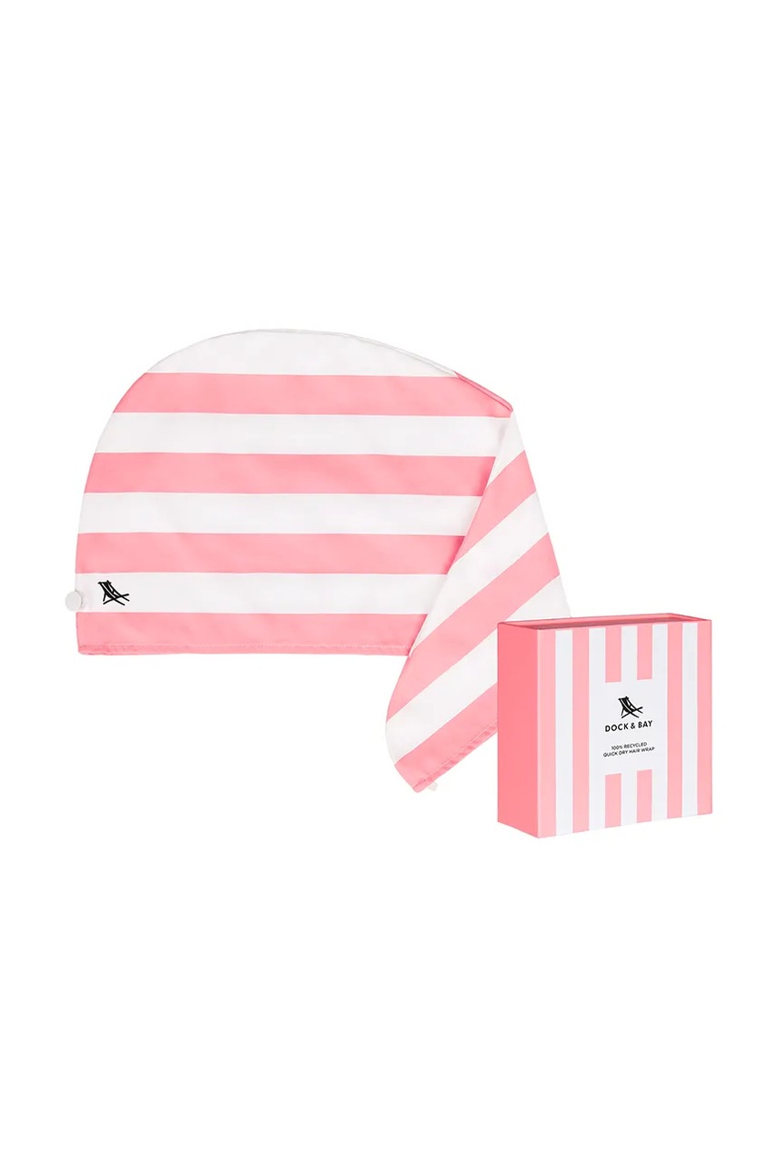 Dock & Bay turban de păr Malibu Pink M culoarea roz, 0