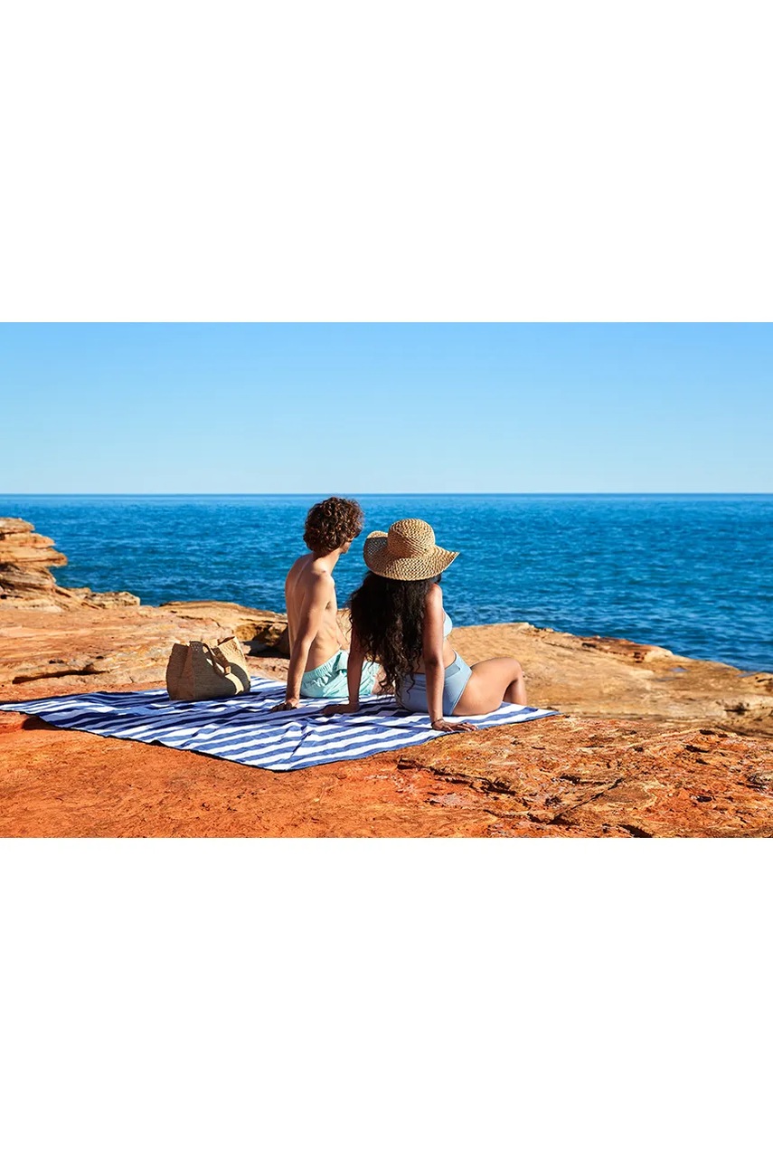 Κουβέρτα πικνίκ Dock & Bay Whitsunday Blue 170 x 170 cm χρώμα: μπλε, 0 φωτογραφία