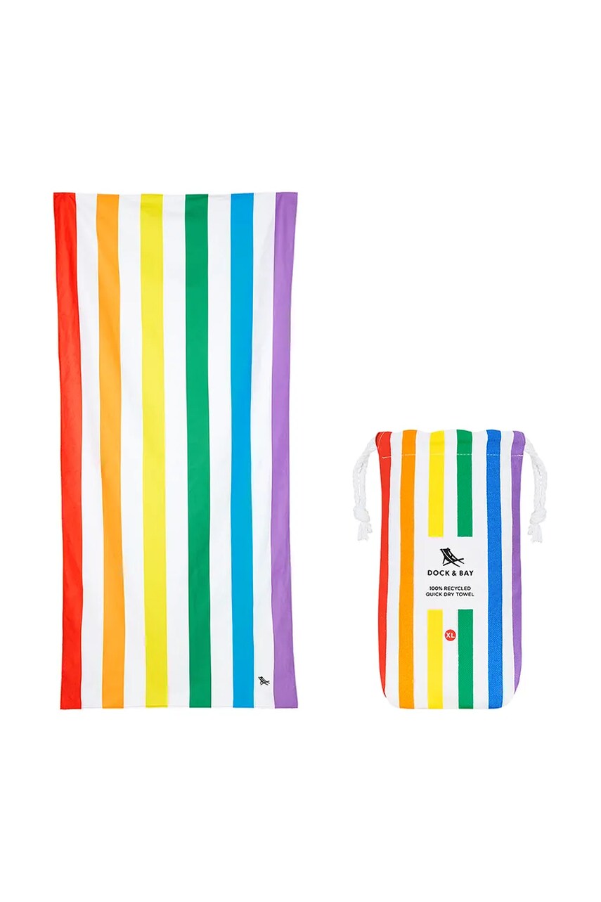 Levně Rychleschnoucí plážový ručník Dock & Bay Rainbow Skies 200 x 90 cm více barev