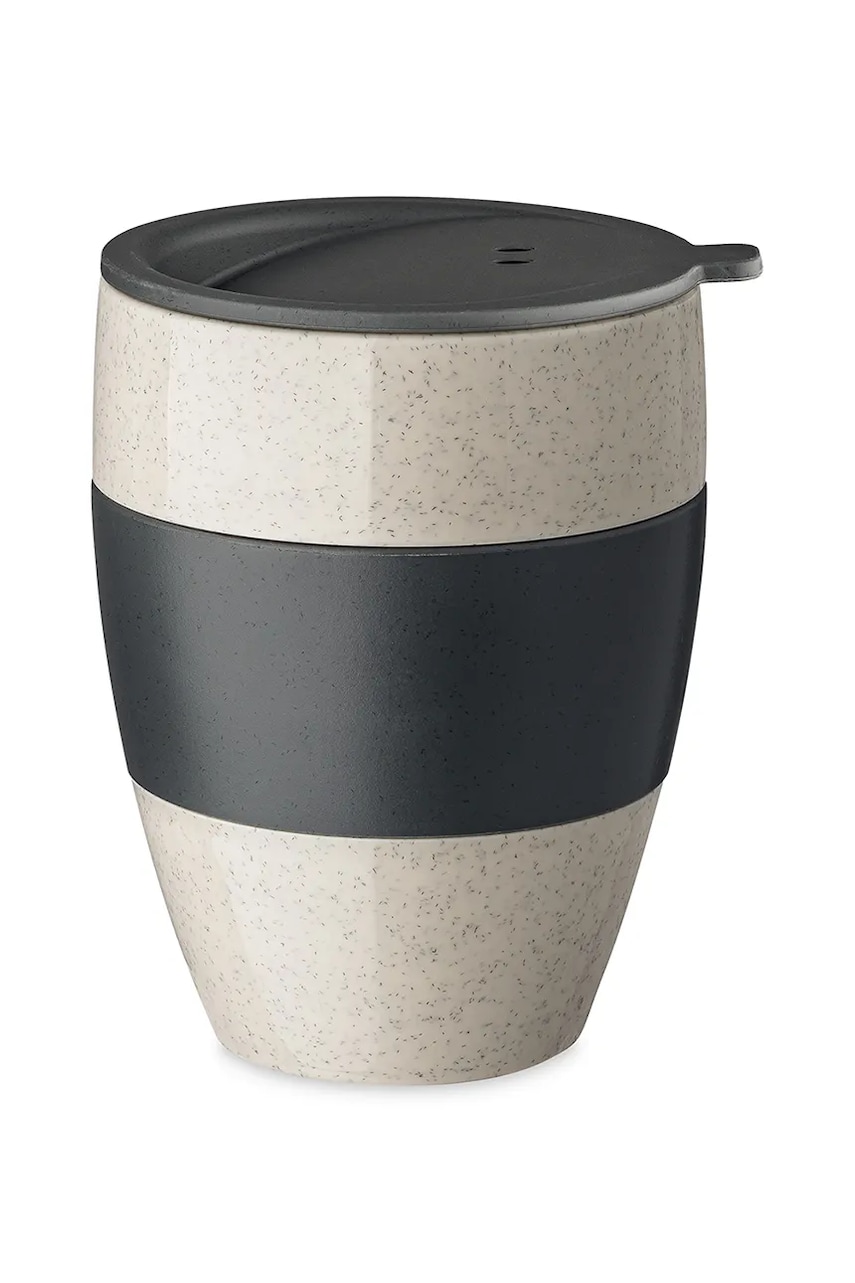 Levně Termohrnek Koziol Aroma To Go 2.0 Nature 400 ml černá barva