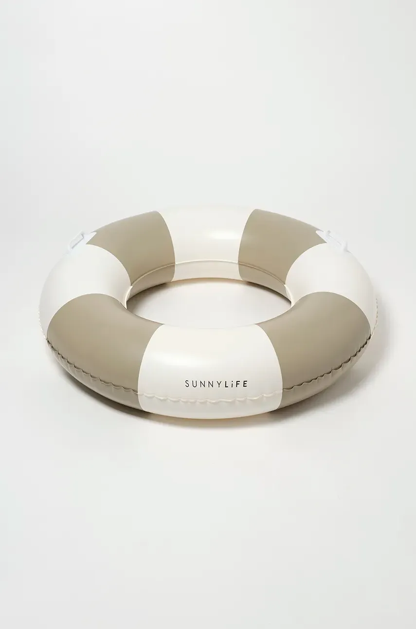 Levně Plavecké kolo SunnyLife Rustico Driftwood Stripe hnědá barva