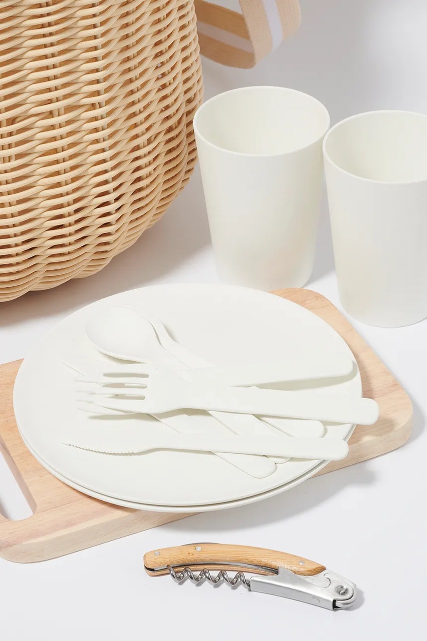 Καλάθι πικνίκ SunnyLife Le Weekend Natural 35 L φωτογραφία