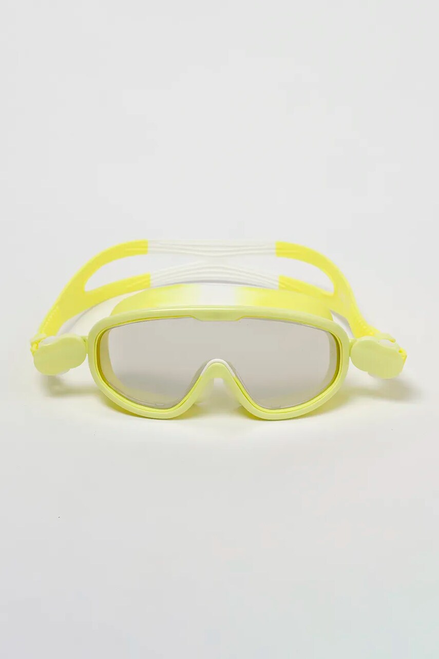 SunnyLife ochelari înot pentru copii Salty the Shark Neon Yellow culoarea galben