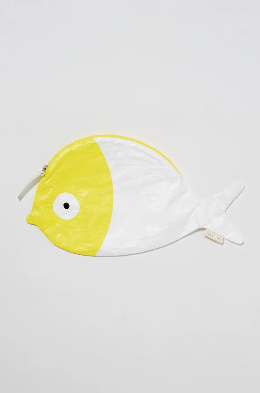 Levně Dětská plážová taška SunnyLife Finn the Fish Neon Yellow žlutá barva