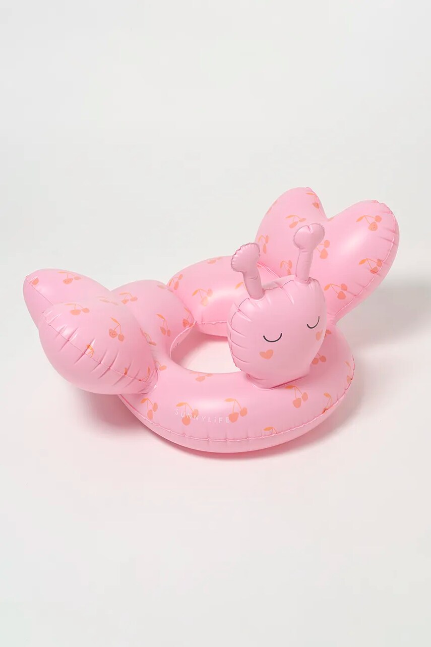 Levně Dětský plavecký kruh SunnyLife Cotton Candy Cherry růžová barva