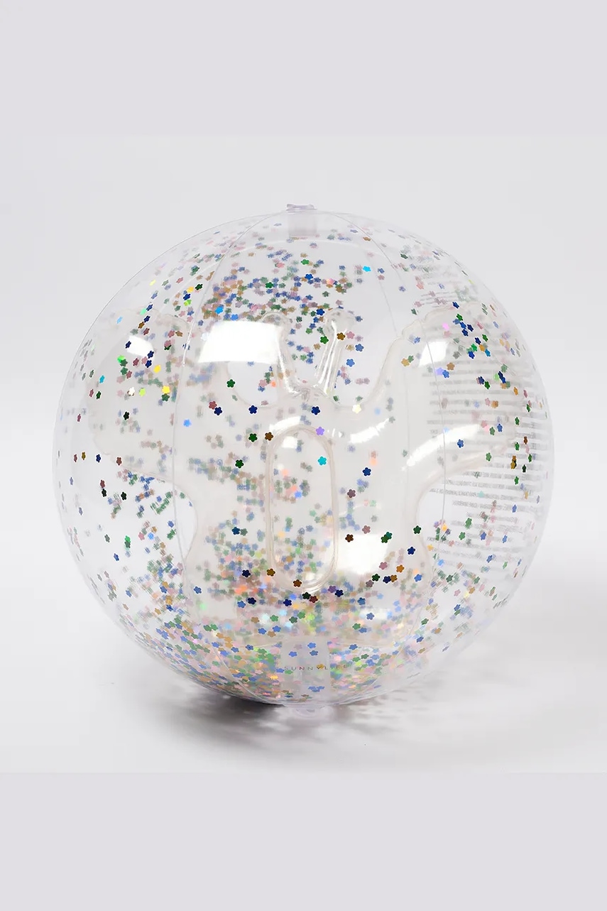 SunnyLife minge de plajă Cotton Candy Glitter culoarea transparent