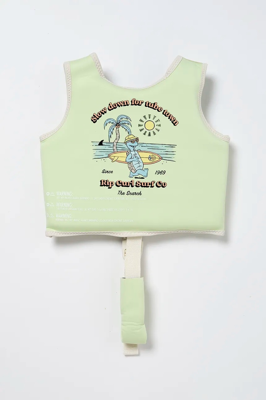 Детский жилет для плавания SunnyLife Shred Turtle Aqua x Rip Curl 1-2 years цвет зелёный