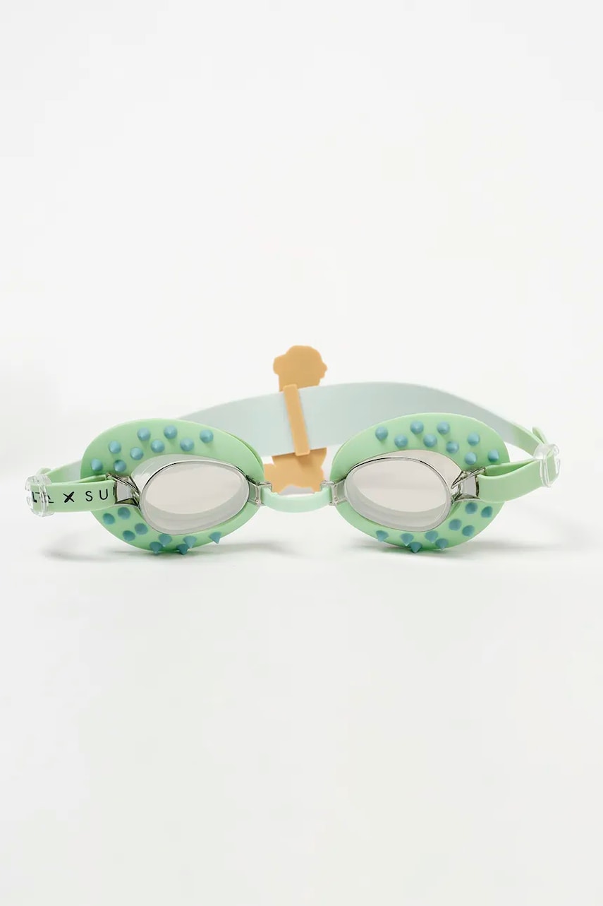 SunnyLife ochelari înot pentru copii Shred Turtle Aqua x Rip Curl culoarea verde