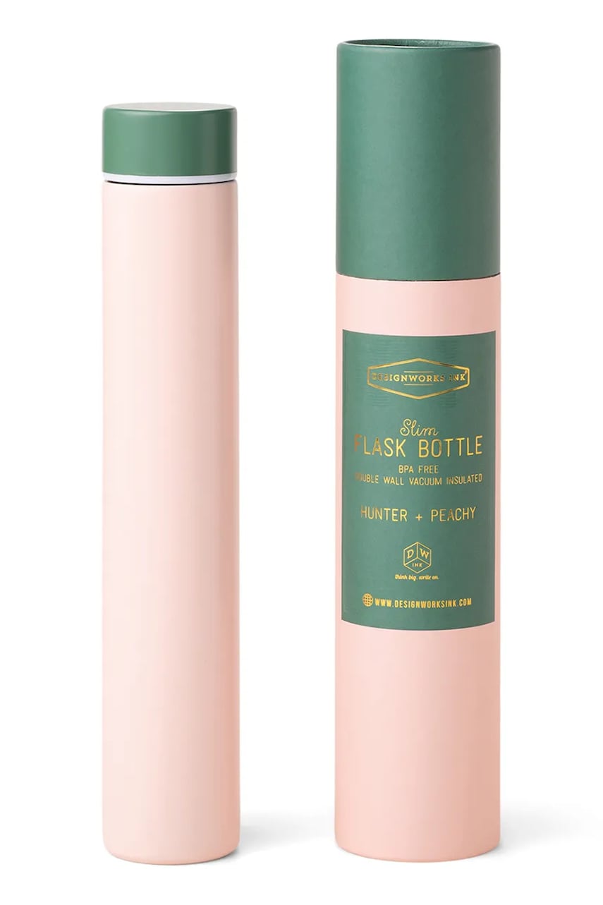 Designworks Ink sticlă termică Slim Flask 236 ml culoarea roz