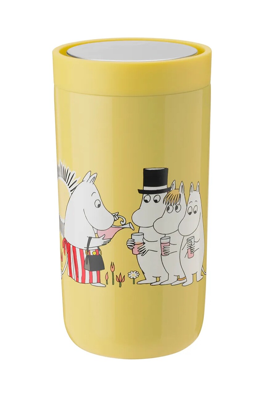 Levně Termohrnek Stelton To Go Click x Moomin 200 ml žlutá barva