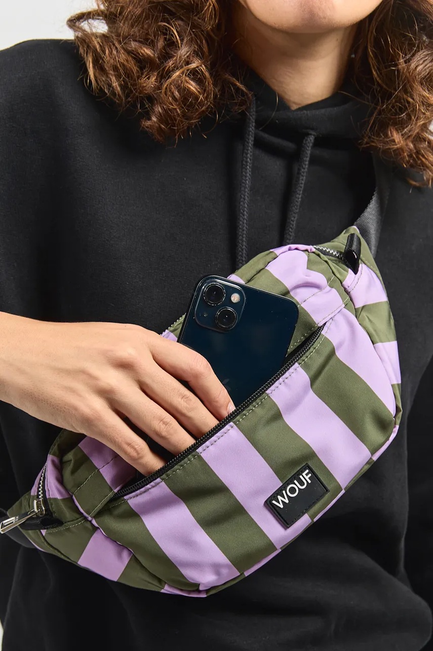 Τσάντα φάκελος WOUF Niza χρώμα: μοβ φωτογραφία