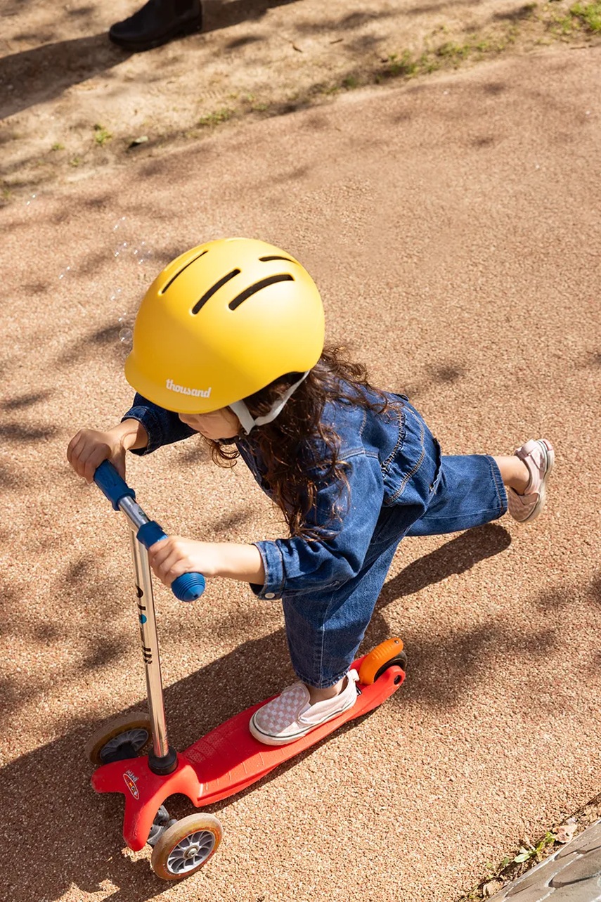 Κράνος Thousand JR Collection Toddler χρώμα: κίτρινο, Speedway Creme φωτογραφία