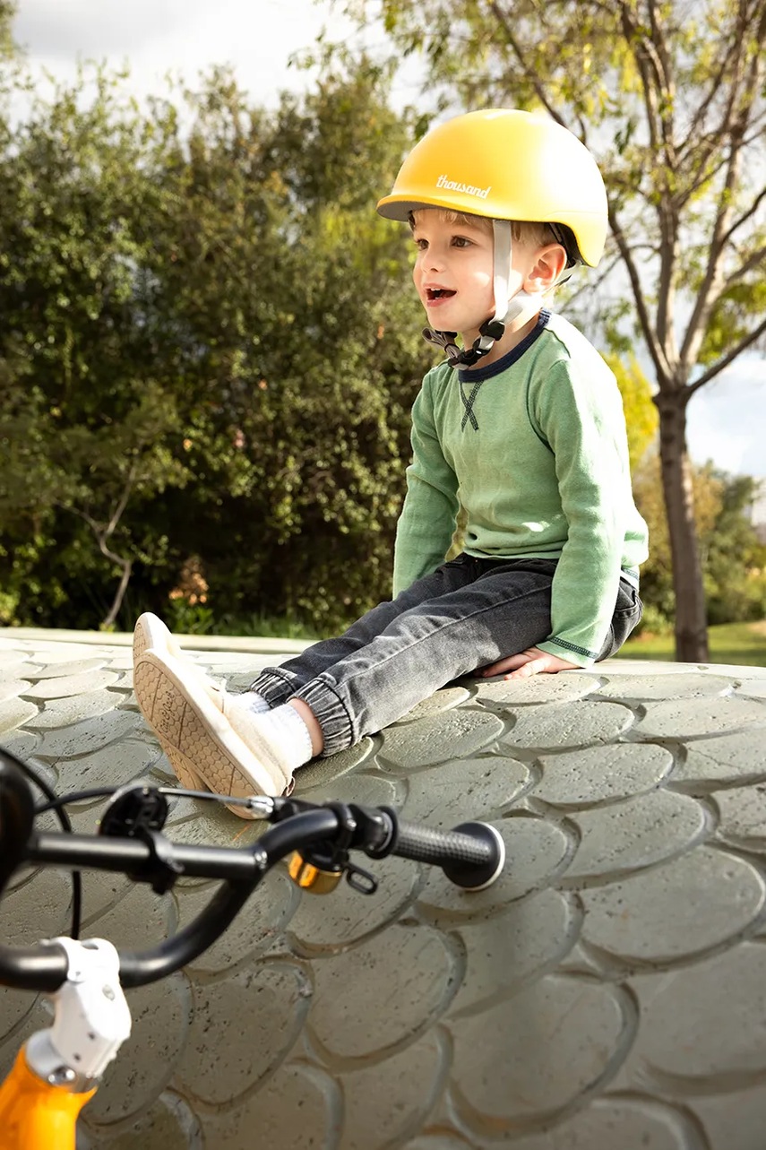 Κράνος Thousand JR Collection Toddler χρώμα: κίτρινο, Speedway Creme φωτογραφία