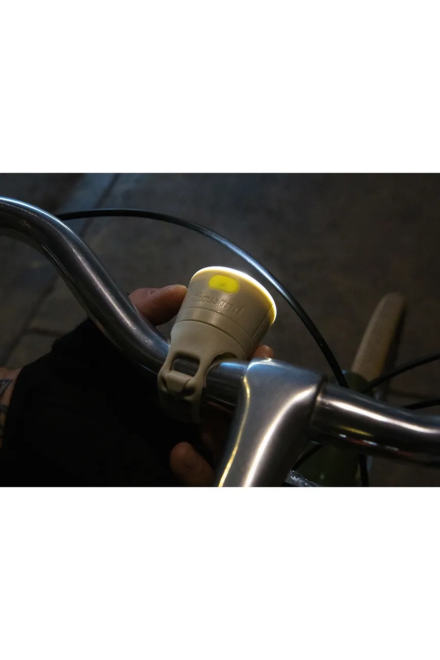 Μαγνητική λάμπα ποδηλάτου Thousand Traveler 2.0 Front χρώμα: μπεζ φωτογραφία