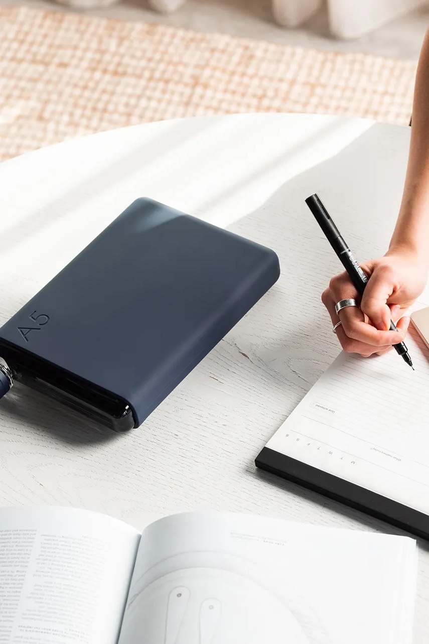 Φιάλη νερού Memobottle Original A5 750 ml χρώμα: μπλε φωτογραφία