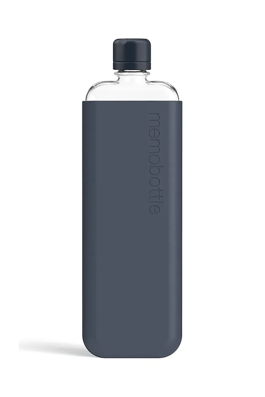 Levně Láhev na vodu Memobottle Original Slim 450 ml modrá barva